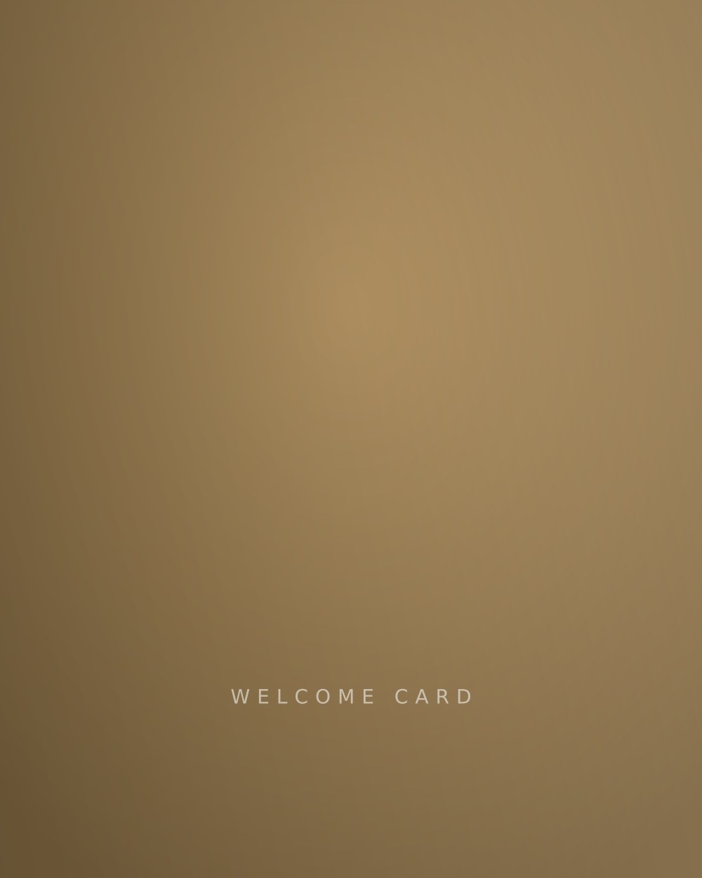 Aeronest welcome card application