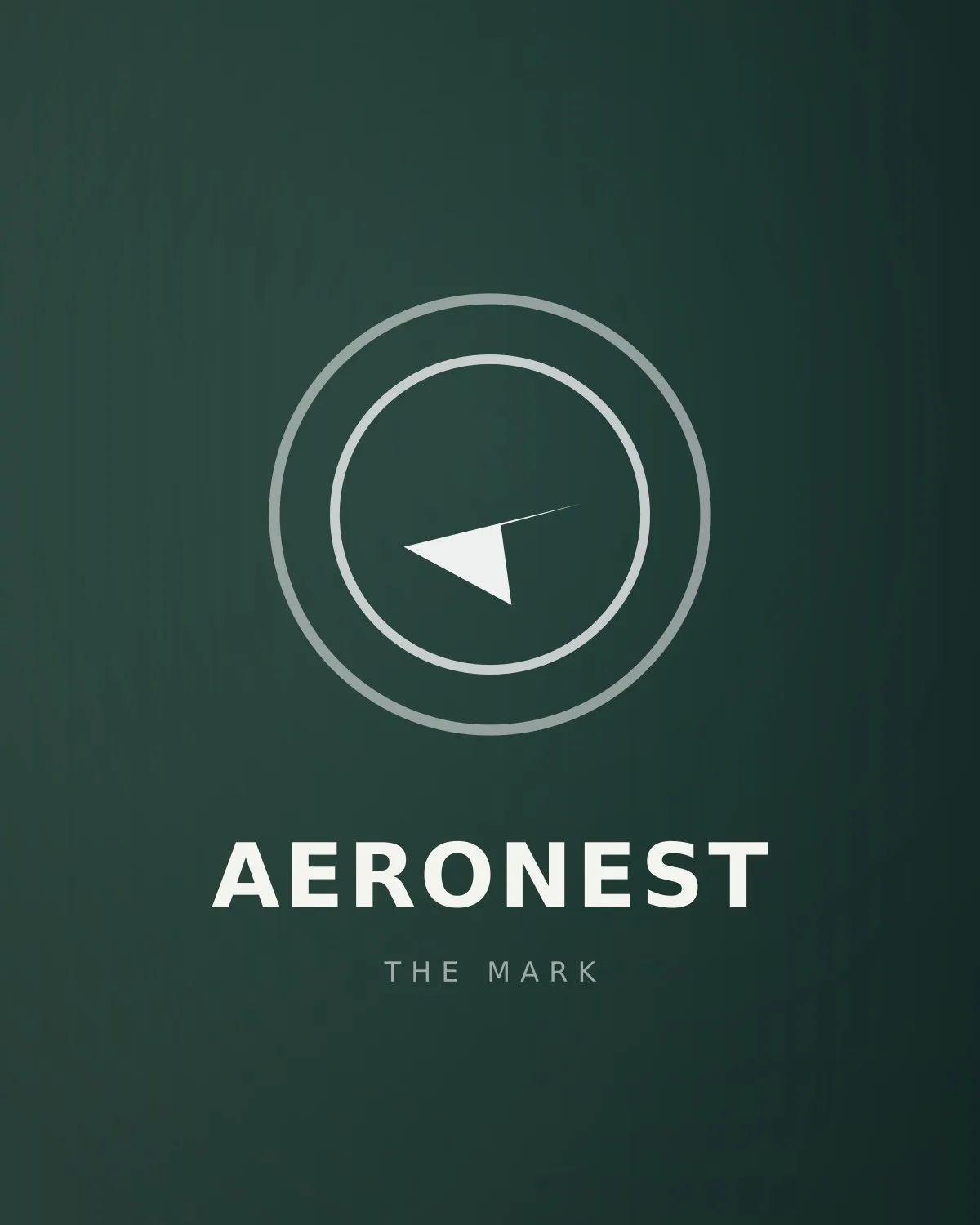 Aeronest emblem mark on a teal field