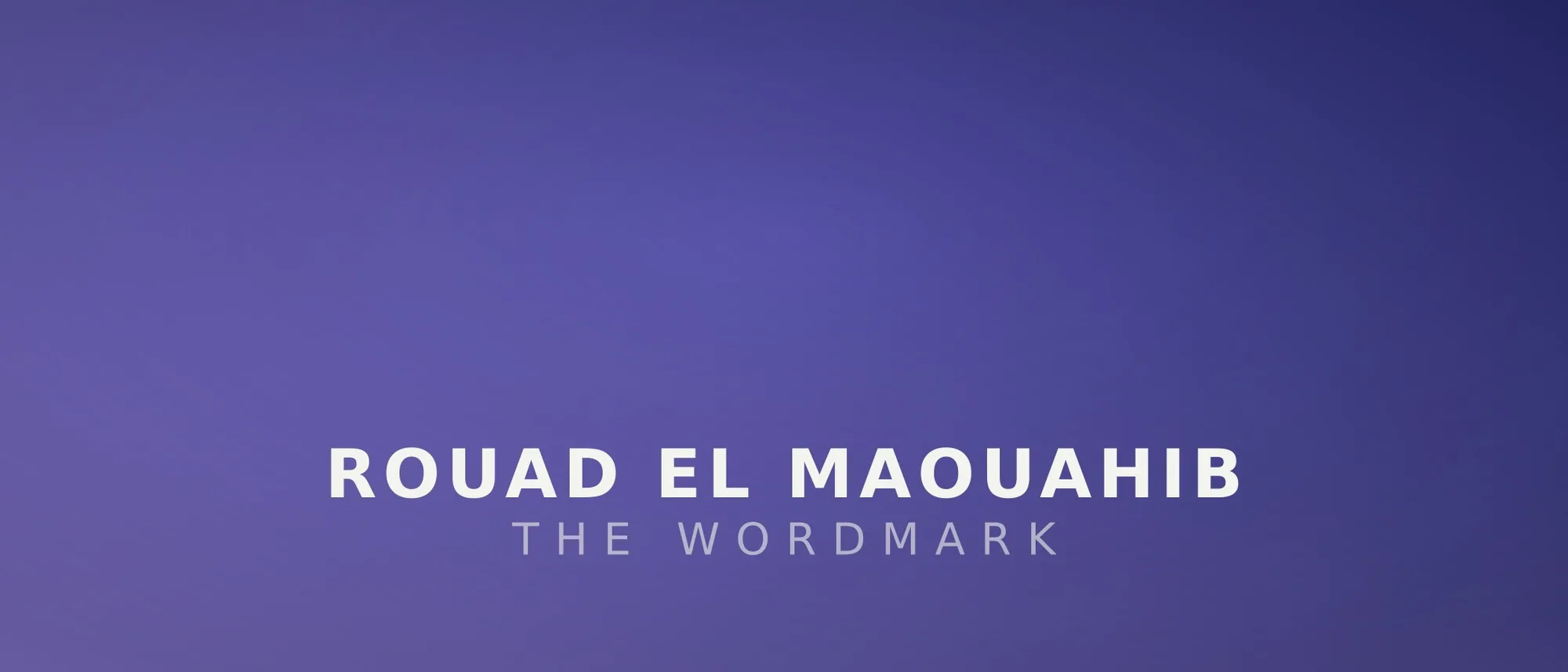Rouad El Maouahib wordmark